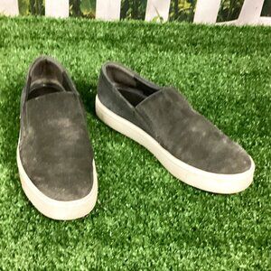 Vince Velvet Gray Sneaker Loafer Shoes 7M
